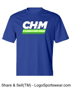 Team CHM Performance Shirt - Royal Blue Design Zoom